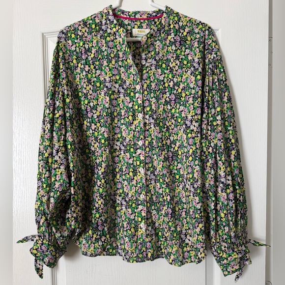 NWOT Maeve by Anthropologie Ashleigh Floral Blouse - Picture 4 of 9
